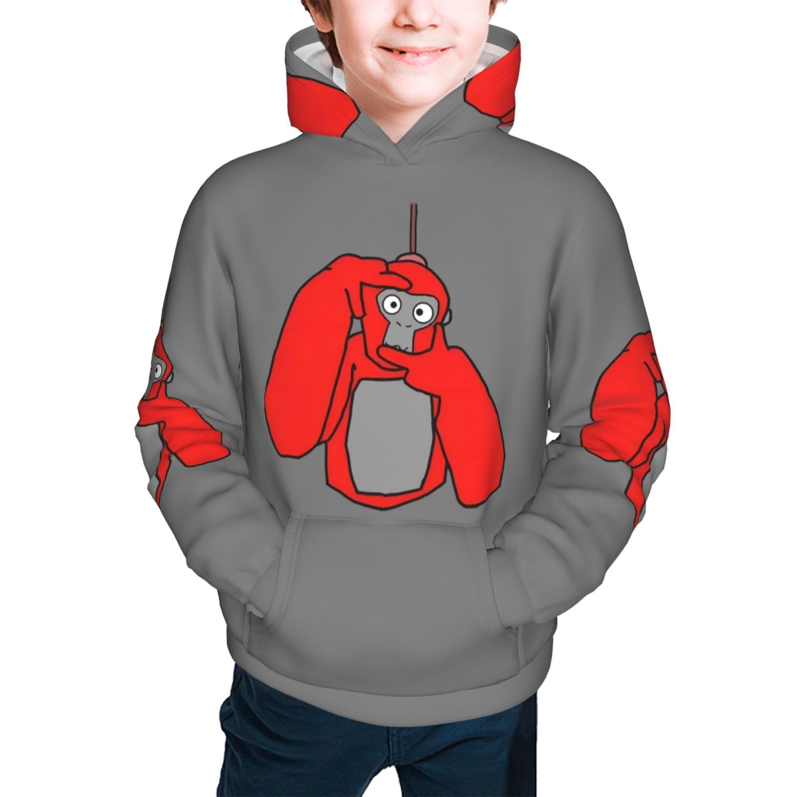 Melbrakin Unisex Kids A 4 Gorilla Tag Hoodies For Kids Teens Sweatshirts Pullover With Pocket Classic Casual Hoodie For Boys Or Girls