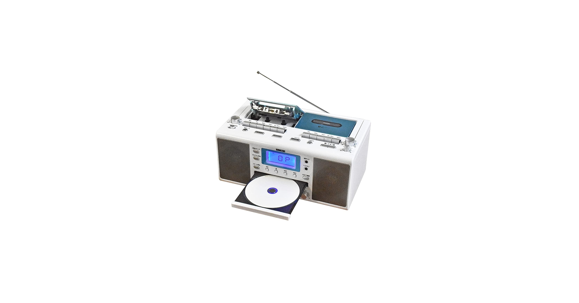 【美品】カラオケCDダブルラジカセ WUTA KCR-1027 Amazon.co.jp: クマザキエイム カラオケCDダブルラジカセ WUTA