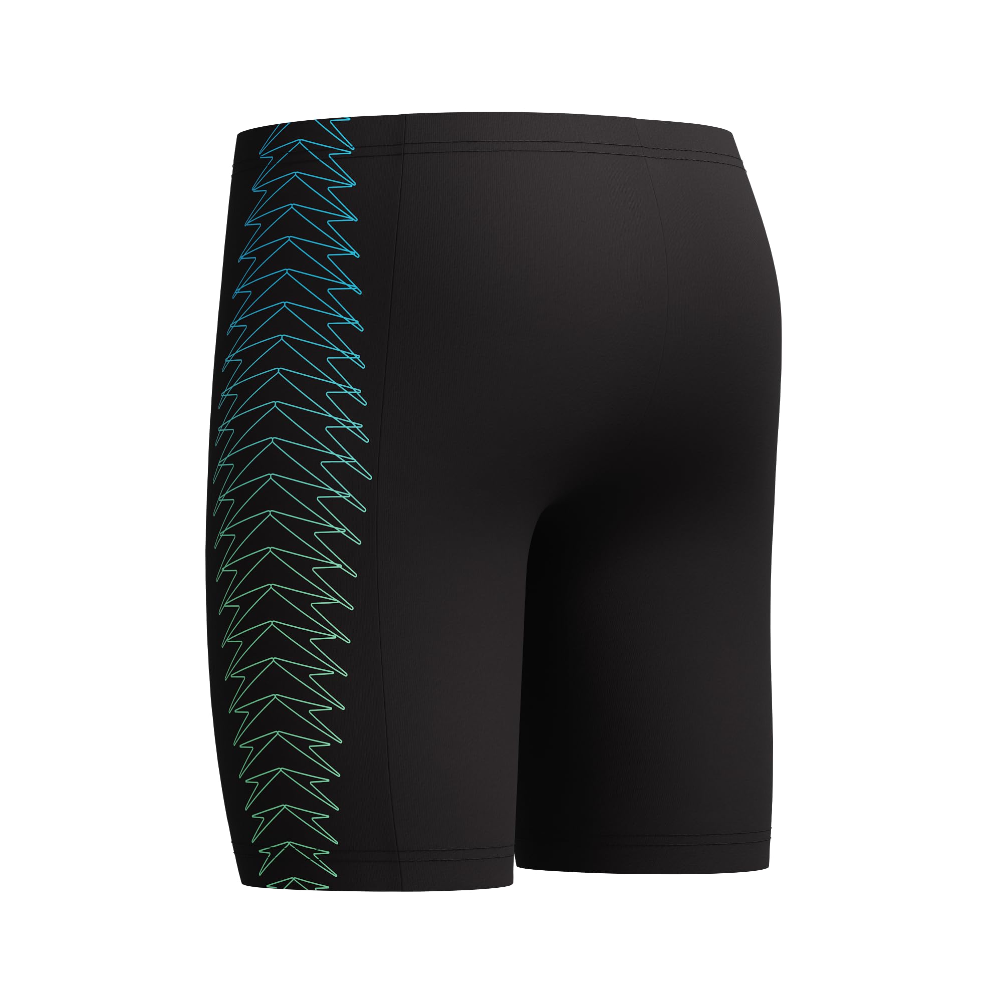 Speedo Traje de baño Plastisol Placement Jammer para niños, color verde