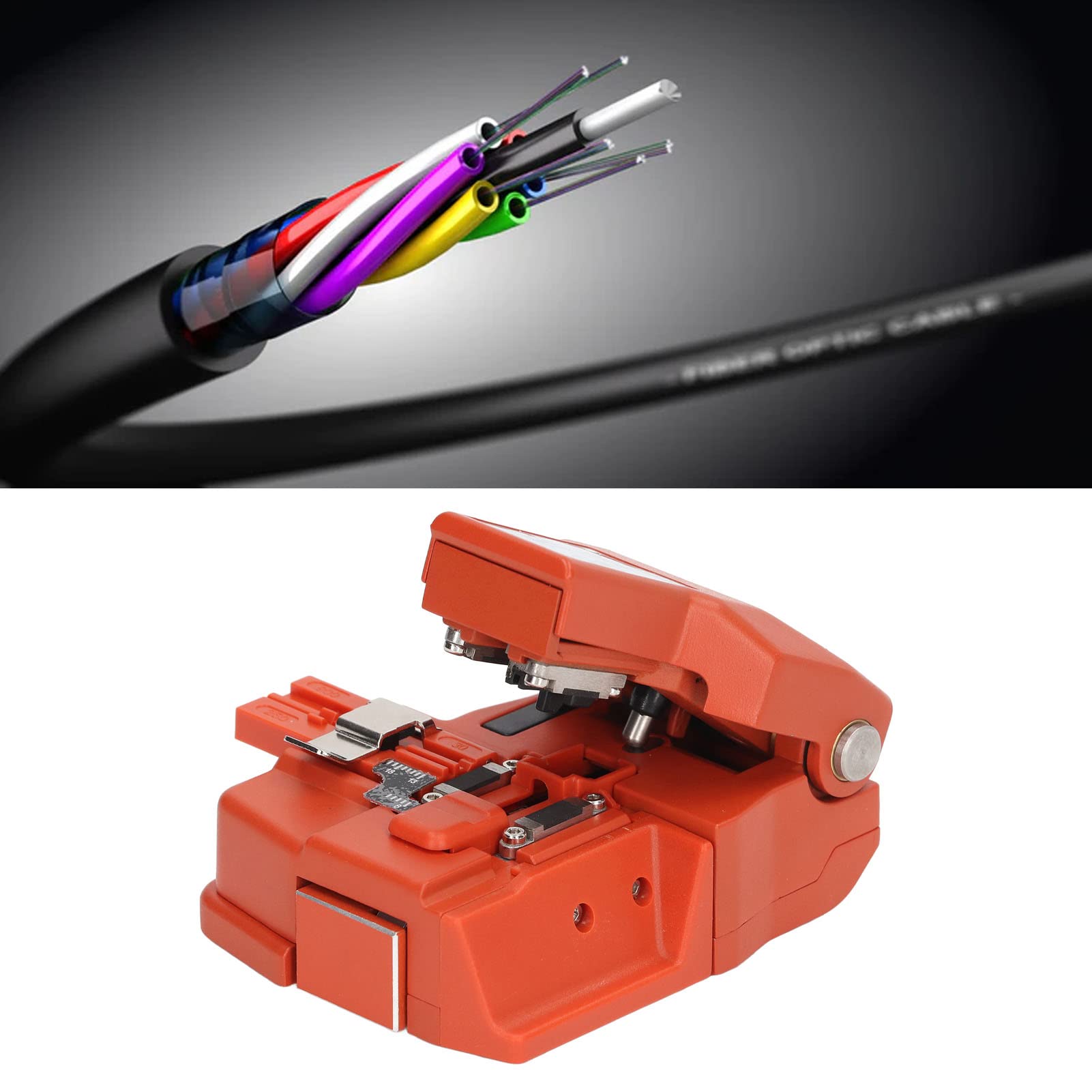 Cliveuse à fibre optique de haute précision, cliveuse à fibre optique ou 250µm à 900µm et 125μm Orange