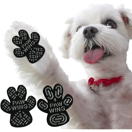 Amazon Paw Wing パウ ウイング 犬 用 パッド くつ ペット 靴下 滑り止め 肉球 保護 傷防止 すべり 止め フット パッド Grip Plus Bサークル M 1セット ブラック 暮らしの幸便 服 アクセサリー 通販