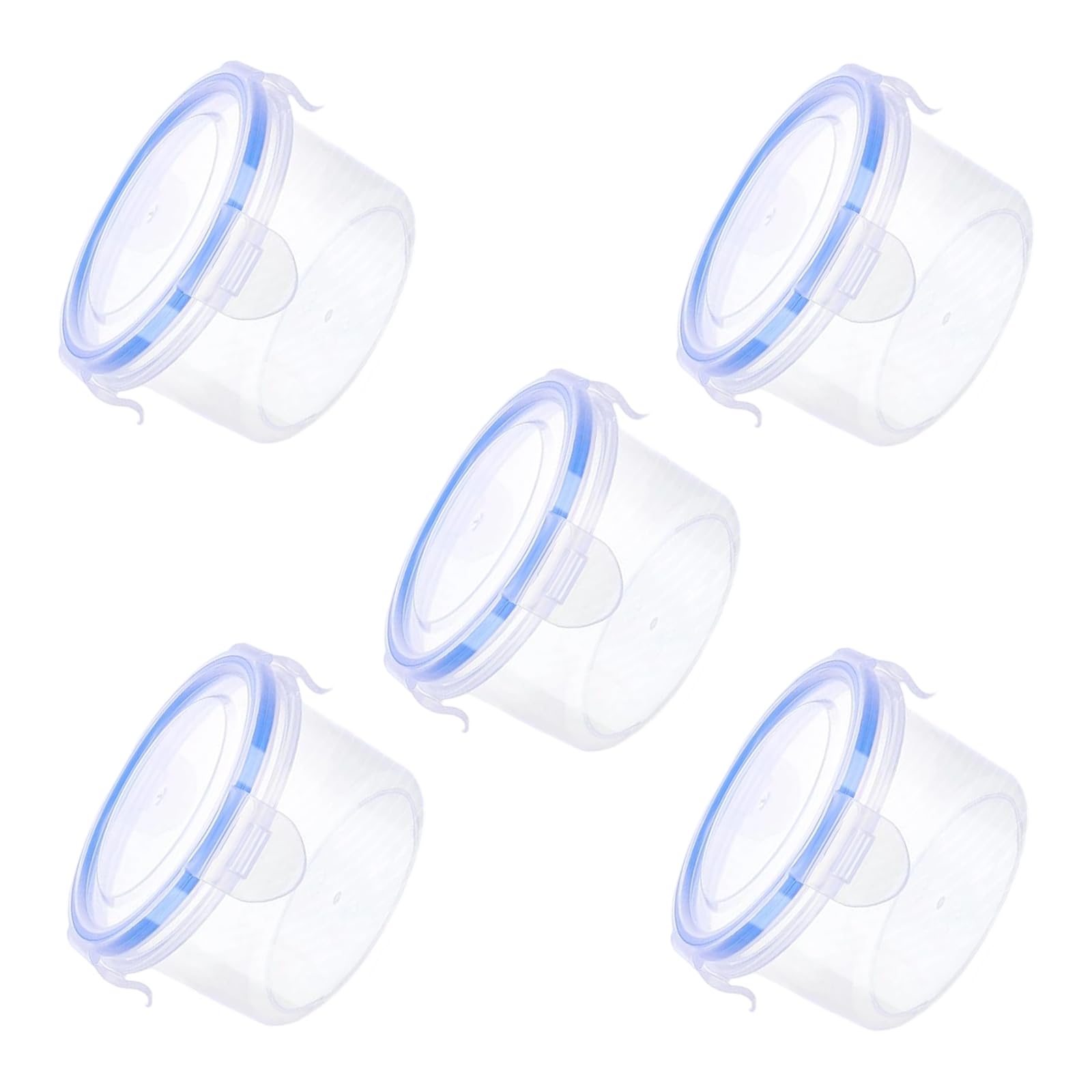 Shurhome Clear Food Storage Jar with Sealing Cap Ideal for Fruits Organization Leakproof Food Container