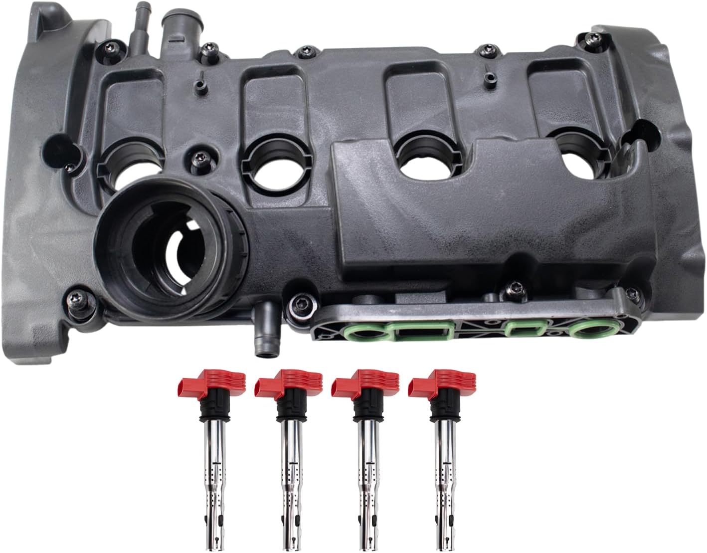 TRQ Ignition Coil Kit 5 Piece High Performance Compatible with 2006-2008 Audi A3 2008-2009 TT 2007-2009 Volkswagen Eos 2012-2013 Golf R 2007-2008 GTI Passat