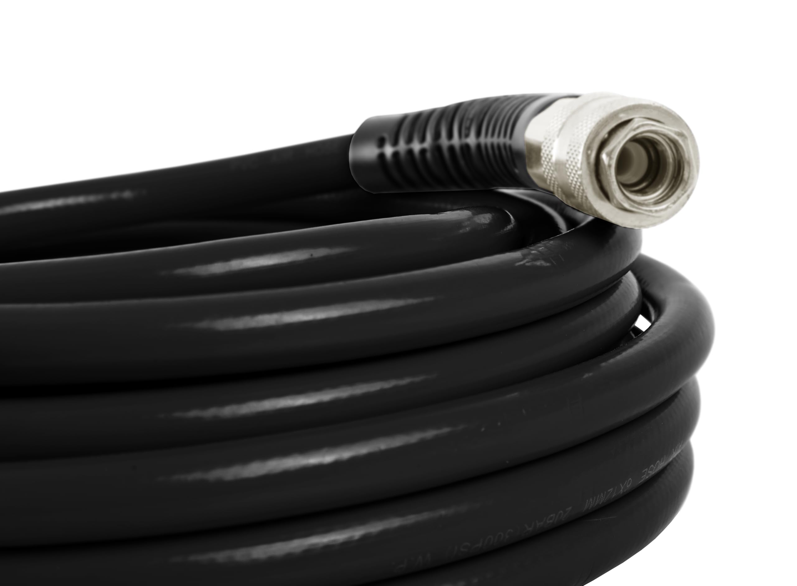 TECPO 300457 Manguera de aire comprimido 6/12 mm, 10 m de largo, manguera de aire de 20 bar presión de trabajo, 1/4 pieza de conexión adecuada para todos los compresores habituales