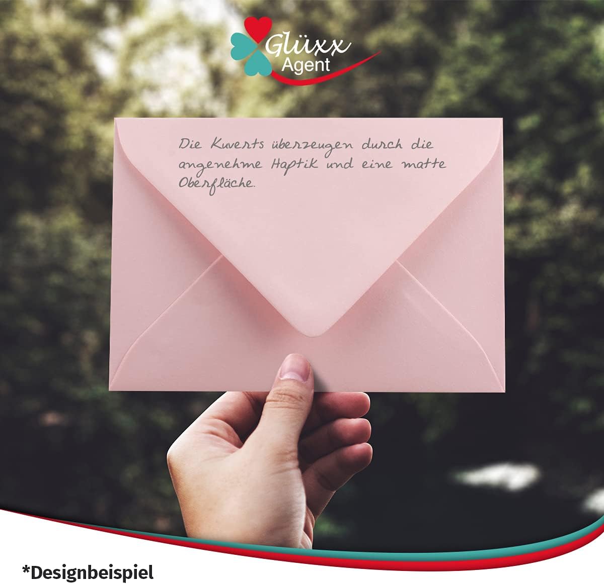 Briefumschlag Rosa