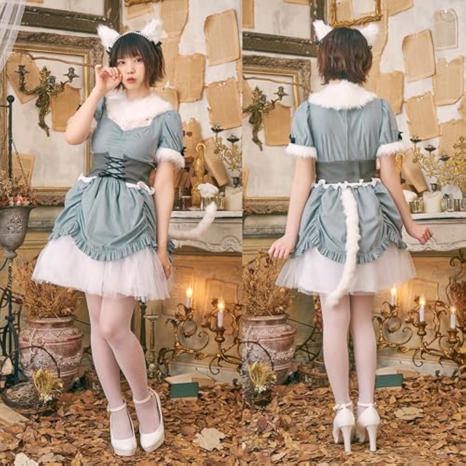 クリアストーン(Clearstone) ダスティコンフィ コスプレ ハロウィン キティ レディース サックスブルー 詳細画像4