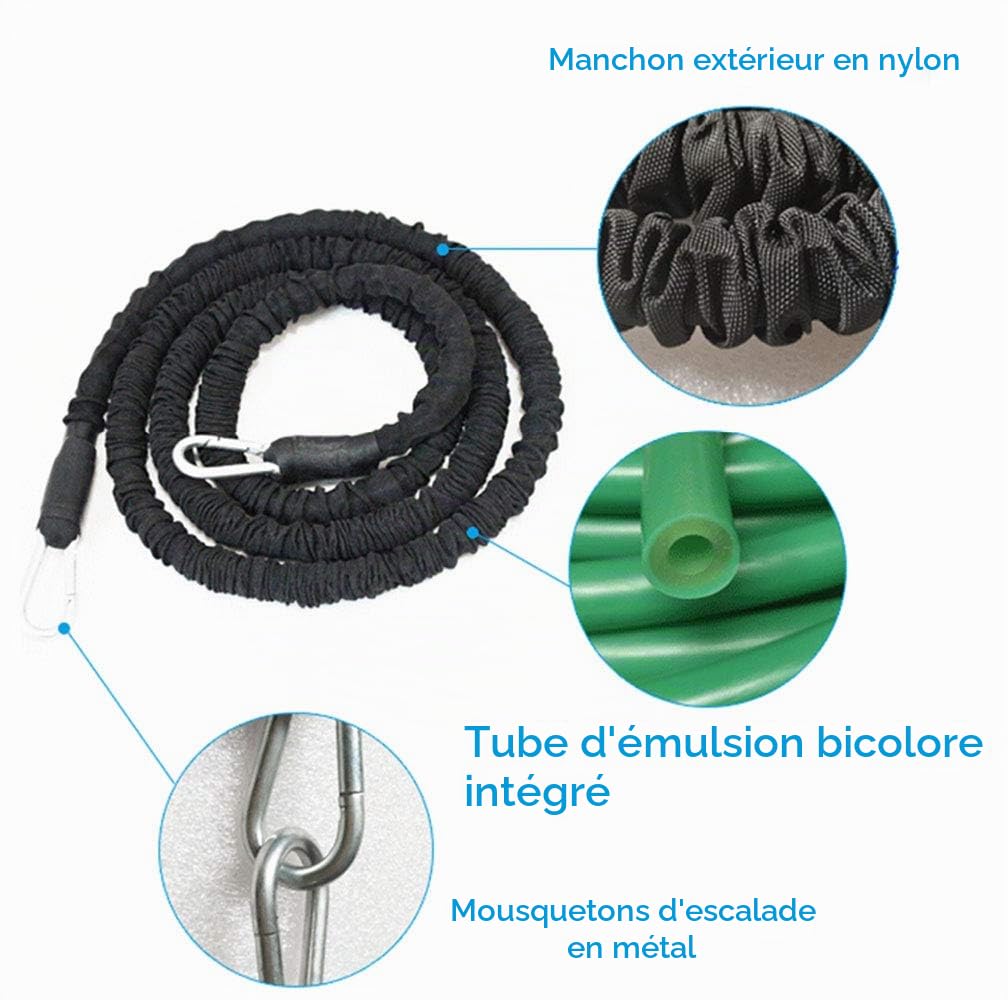 Corde d'entraînement de résistance, Force Explosive, Saut, entraînement Physique, Corde de résistance, améliore la Vitesse, l'endurance et la Force