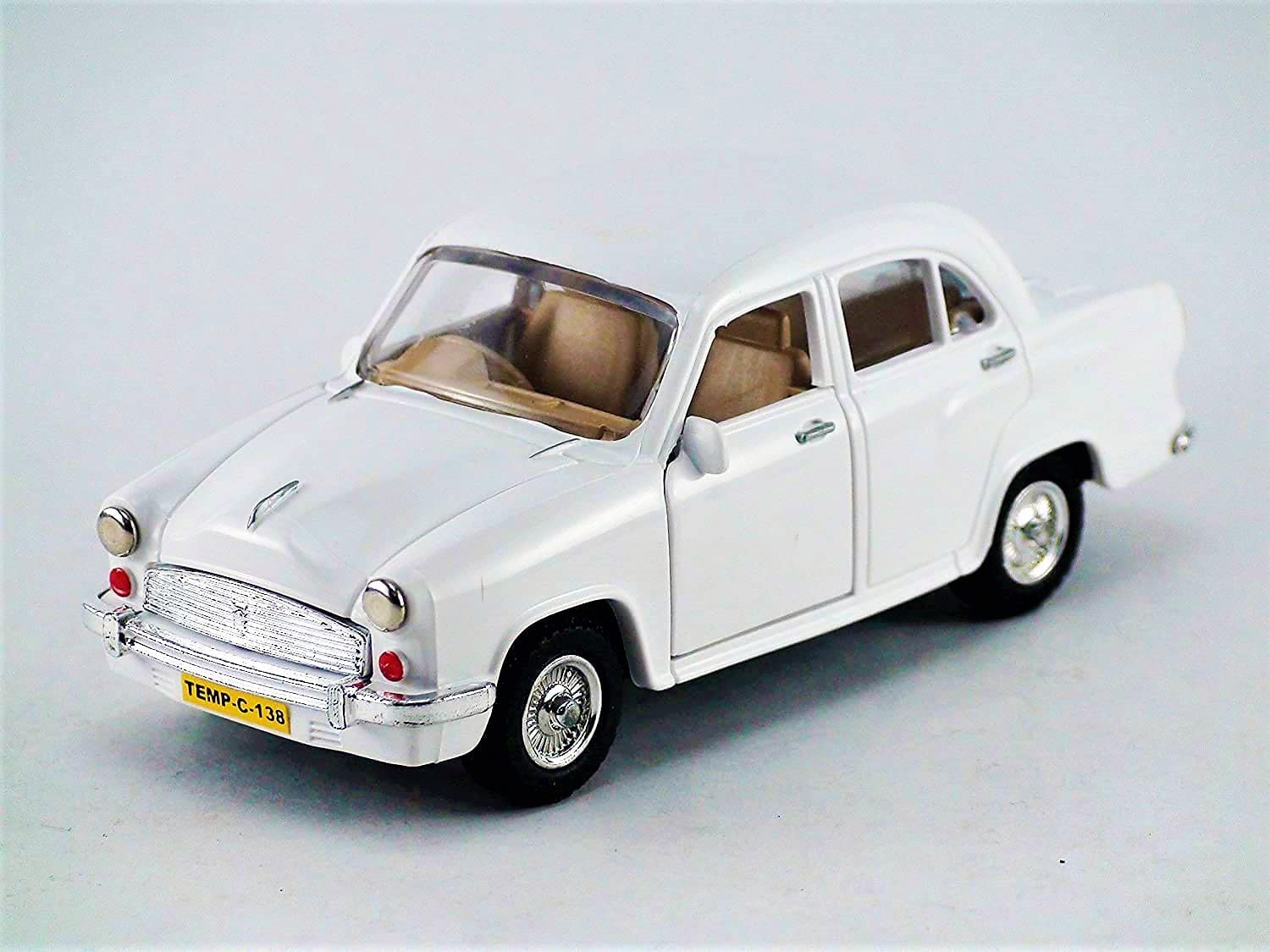 SABIRAT Plastic Pull Back Ambassador Car | Friction Forward Car for Boys/Girls/Kids (White). (White Ambassador) (B0C5TK3M7G) Amazon Price History, Amazon Price Tracker