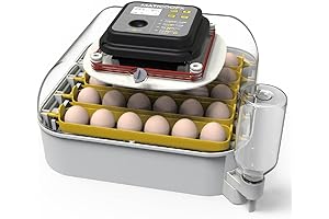 MATICOOXP Automatic 30 Egg Incubator with Humidity Control and Egg Candler