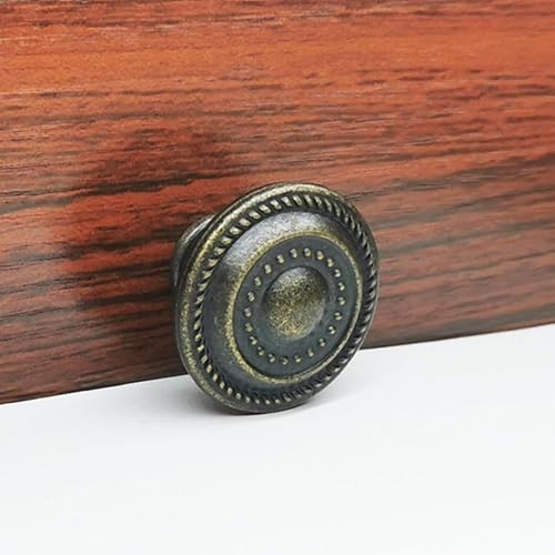 Miniatura 2 de Pomo de cajón negro antiguo de un solo agujero, disco antiguo americano, accesorios de gabinete de aleación de zinc para tiradores de cocina y baño,