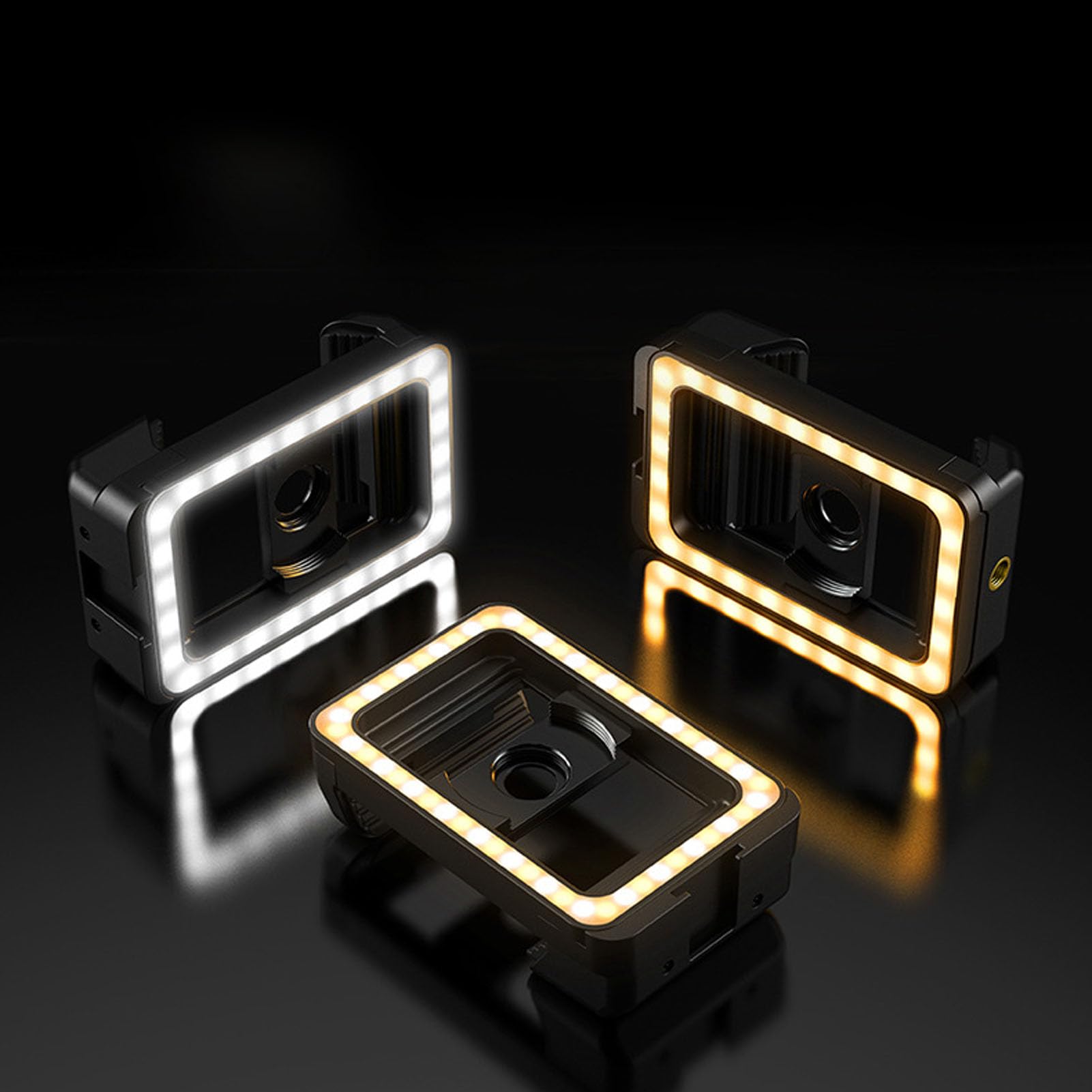 Phone Lens Fill Light, 7mm and 37mm Thread Lens Adapter Clip Fill Light, Removing Reflective Photographic Video Light for Tattoo Art Food Jewelry