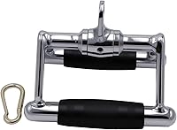 Vista 1 de LAT Pull Down Bar,Rotating Press Down Bar,Tricep Rope,Strength Training Double D Row Handle Cable Attachment for Weight Workout,Cable Machine