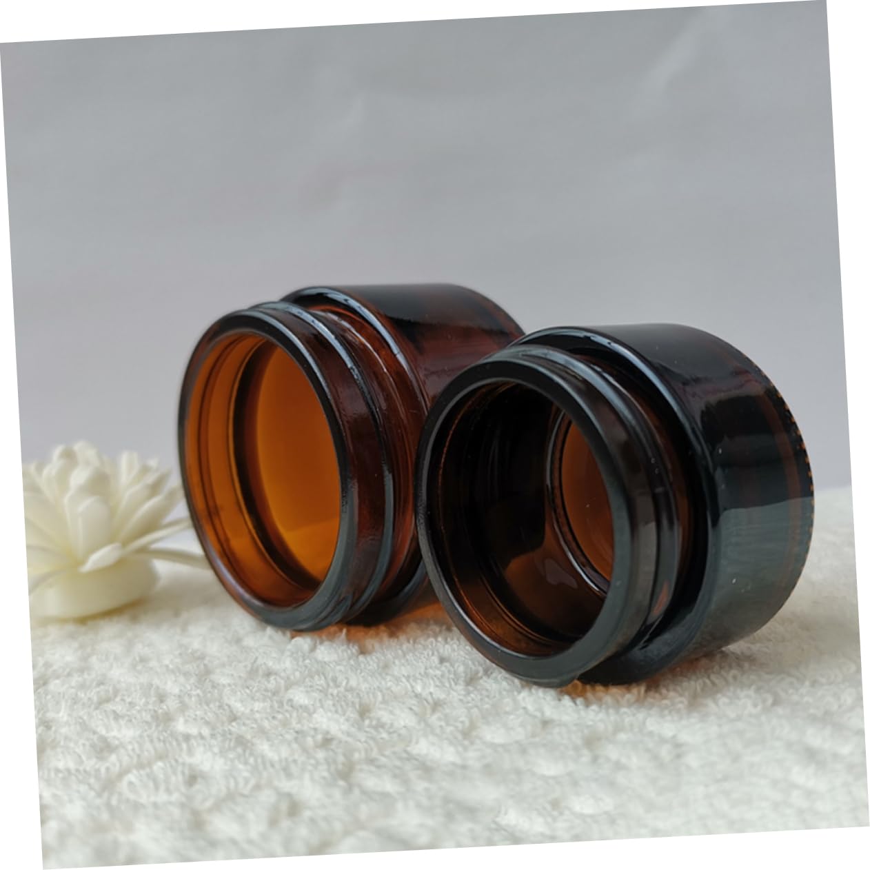 Healvian 15pezzi Flacone Per Crema in Vetro Piccolo Flacone Per Cosmetici Contenitore Vuoto Per Sottoimballaggio Per Viaggi Ricaricabile Di Perdite Per Lozioni e Prodotti