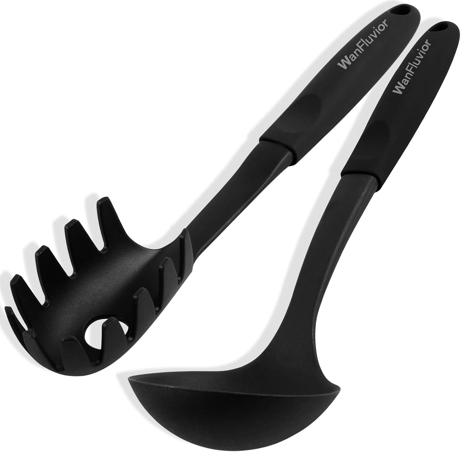 Pasta Fork and Soup Ladle Set, 2 PCS Kitchen Pasta Spoon Spaghetti Strainer