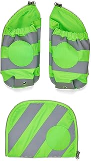 ergobag Side pockets zip set with reflective strips, safety set with side pockets, pack, cubo and cubo light purchased after July 2019, set of 3