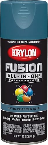 Vista 24 de Krylon Fusion All-In-One K02705007- Pintura en aerosol para uso en interiores y exteriores, transparente brillante, 12 onzas (paquete de 2)