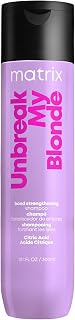 MATRIX Unbreak My Blonde | Bond-Strengthening Shampoo | Repairs and Adds Softness and Shine | For Damaged, Lightened and Over Processed Hair | Sulfate-Free