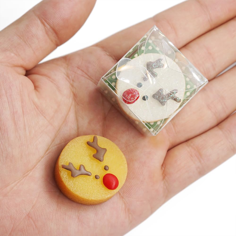 Odoria Puppenhaus Miniatur-Kuchen – 1/12 Maßstab, 2 Stück, Aus Harz Für Realistische Bäckerei-Deko