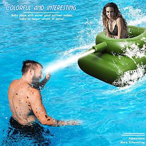 Depointer Life Inflatable Tank Float With Water Cannon Squirt Water Gun Toy Pool Tank Float For Kids Adult Summer Pool Party #TOP6