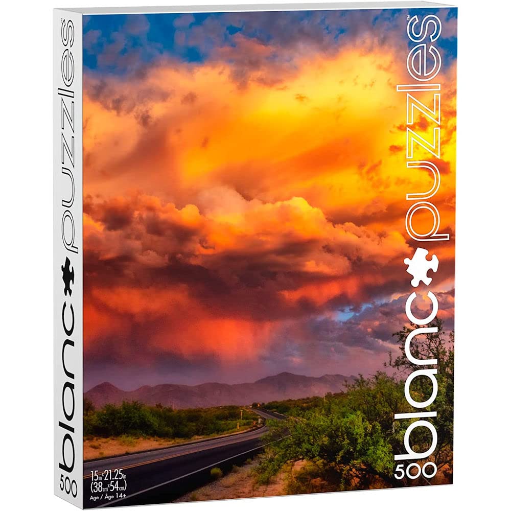 Buffalo Games - Chuck Jentile - Desert Clouds, Arizona - 500 Piece Jigsaw Puzzle for Adults -Challenging Puzzle Perfect for Game Nights - Finished Size is 21.25 x 15.00