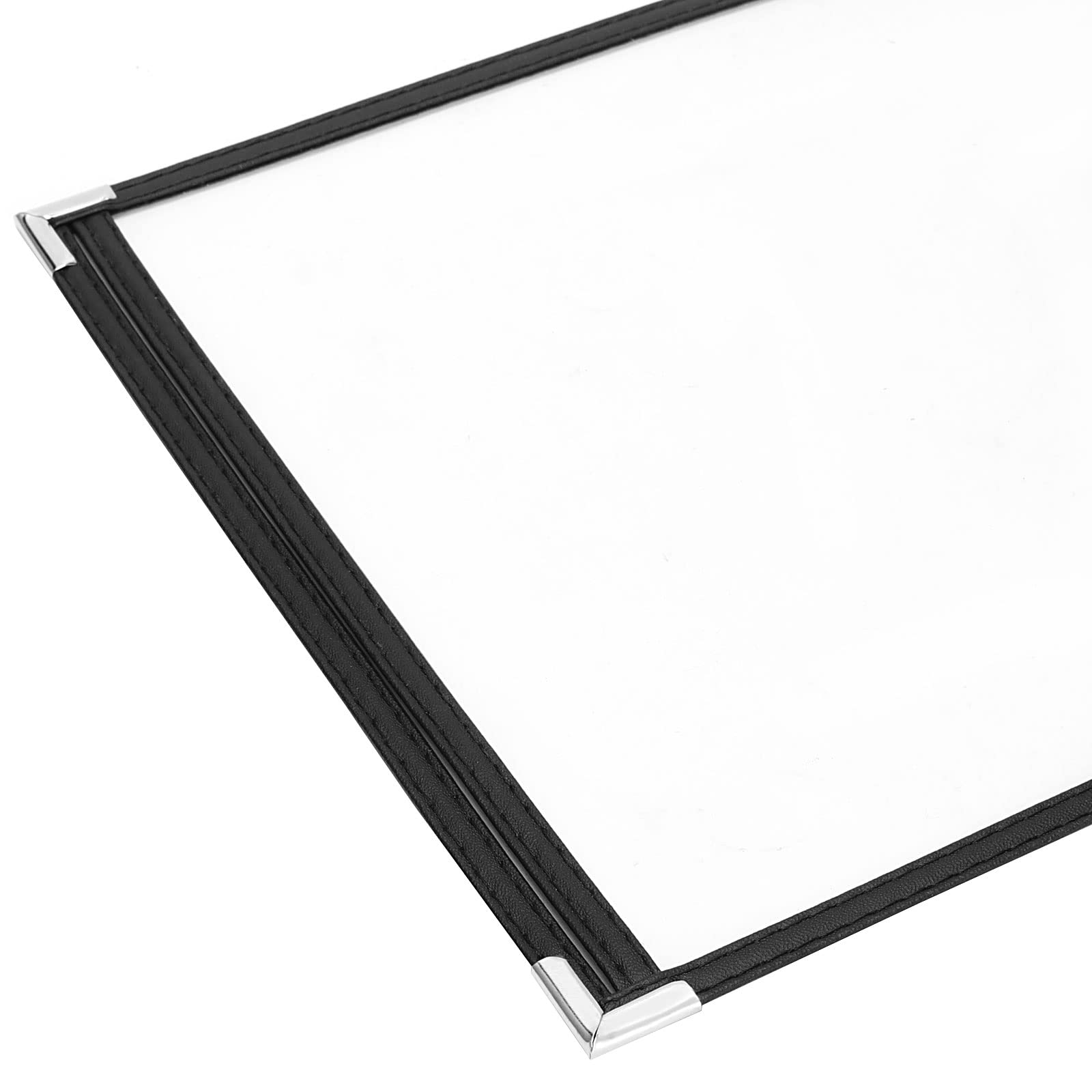YUUHJUN 30 fundas de menú de 8.5 x 11 pulgadas, fundas de menú de una sola página con doble costura de color negro, para restaurante profesional, cocina, bebida, tapas de menú de vino