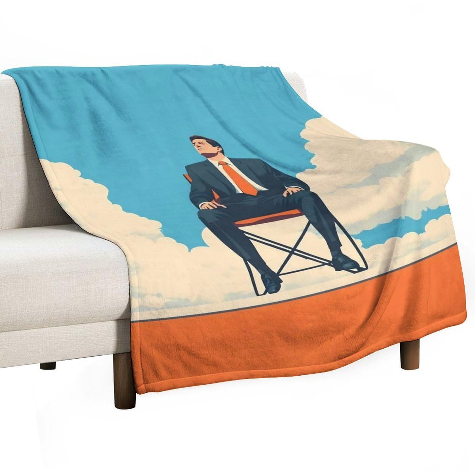 YHGSREUOH Office View (1) Flannel Blankets Fleece Soft Throw Lightweight Plush Gifts for Couch, Bed, Cozy Sofa Plush, Chair, Lovers 150x200cm(60x80in)