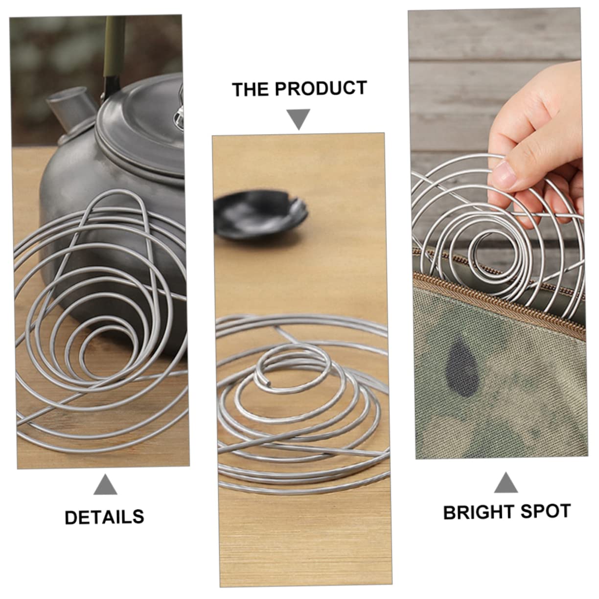 Housoutil 4pcs Reusable Coffee Dripper Compact Funnel Precision Filter for Outdoor Camping and Home Brewing Coffee Filter Stand