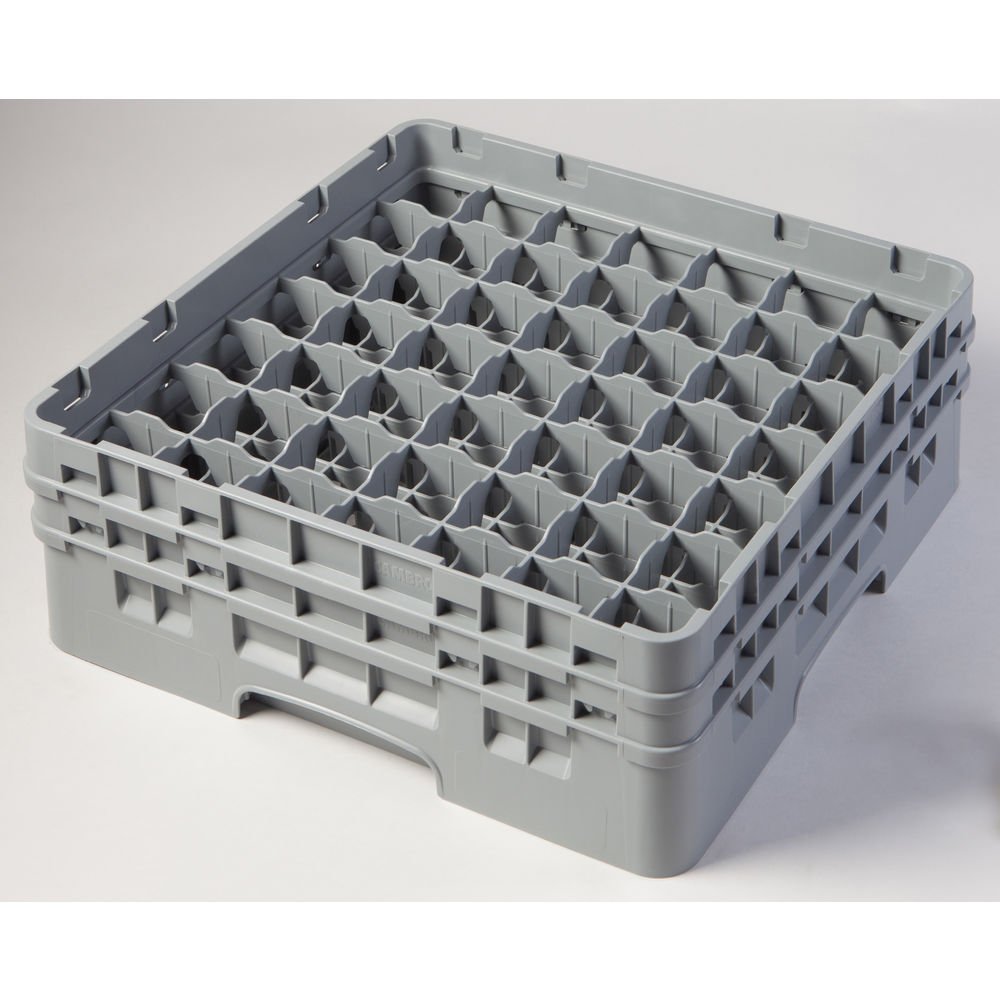 Camrack Glass Rack, W/2 Extenders, Full Size, 49 Compartments, 2-7/16'' Max. Dia., 5-1/4'' Max. (4 Pieces/Unit)