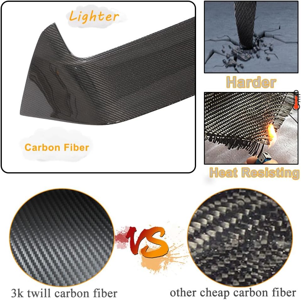 Real Carbon Fiber Roof Spoiler for Volkswagen VW Golf 7 MK7 Base 3Door 5Door Hatchback 2014-2019 Auto Rear Window Top Wing Lip Factory Outlet