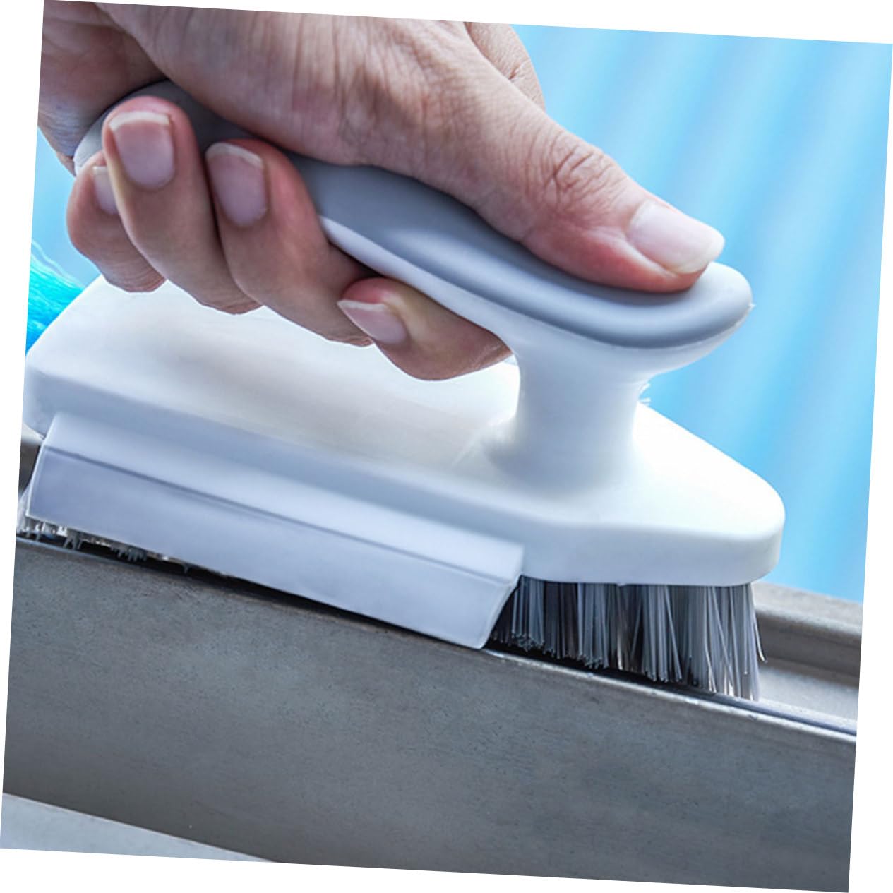 PRETYZOOM 8piezas Cepillo De Limpieza De Juntas y Grietas para Baño y Cocina Cepillo Reutilizable De Suelo y Azulejos Diseño Ergonómico y Esquinas