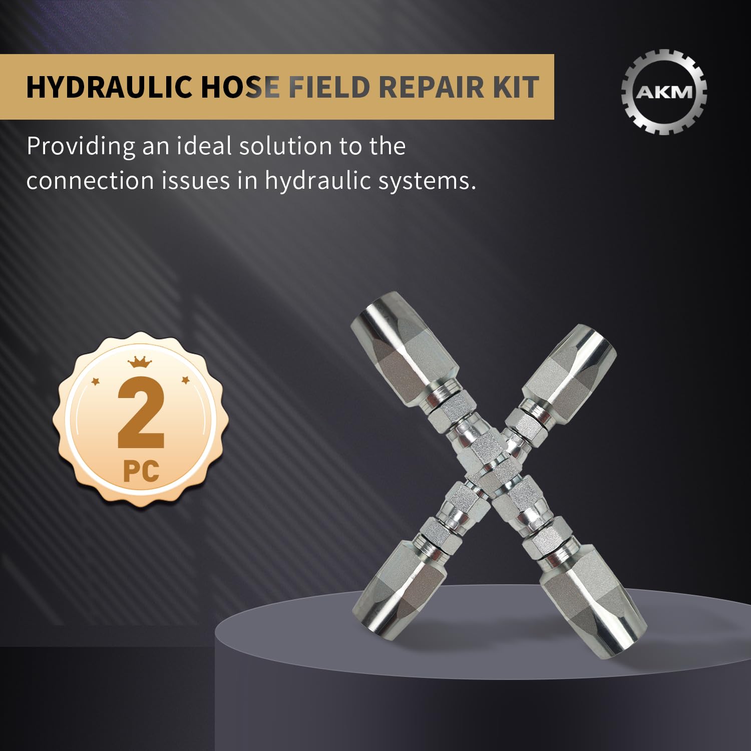 Yominerr Hydraulikschlauch Reparaturset 3-teilig - Wiederverwendbar Für Notfallreparaturen