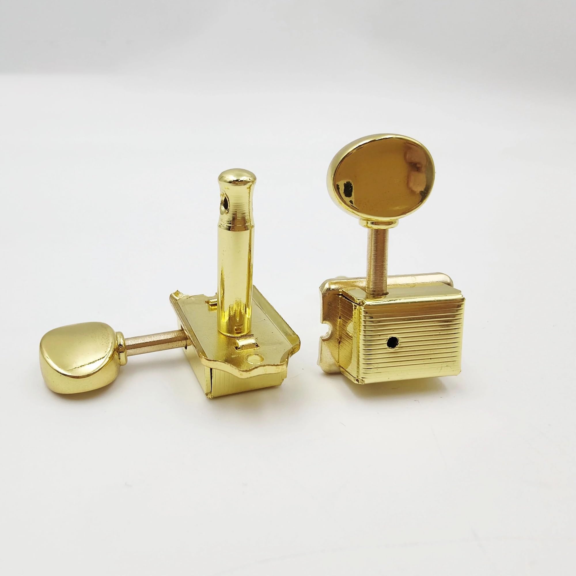 Clavijas De Afinación Metal Semicerradas Para Accesorios Guitarra Eléctrica ST SQ Clavijas Guitarra(Gold)