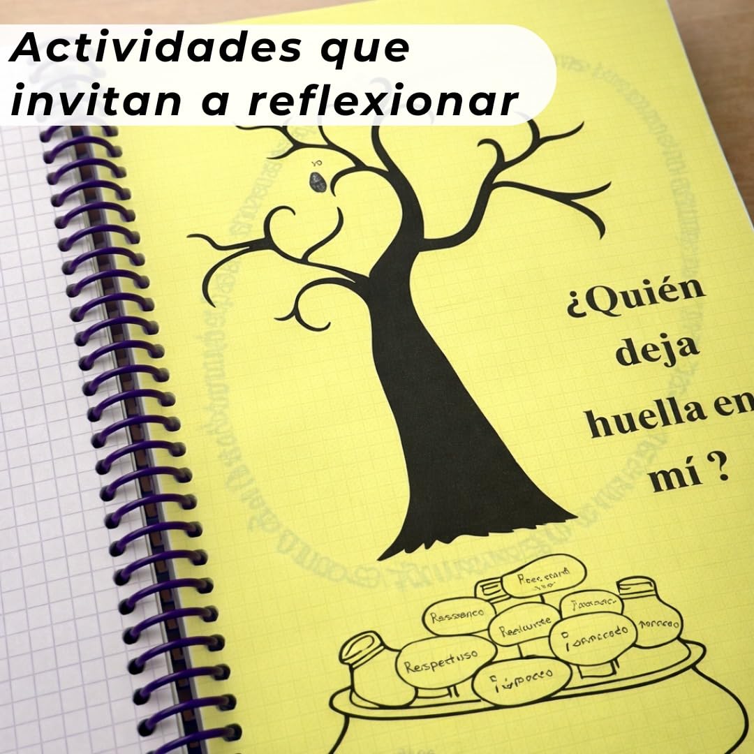 Optimer System - Pack de 5 Libretas A4 de Tapa Rígida – Cuaderno de Cuadrícula 90g con Espiral de Color – Bloc de Notas Profesional para Oficina y Estudios – Notebook Resistente y Elegante (5)