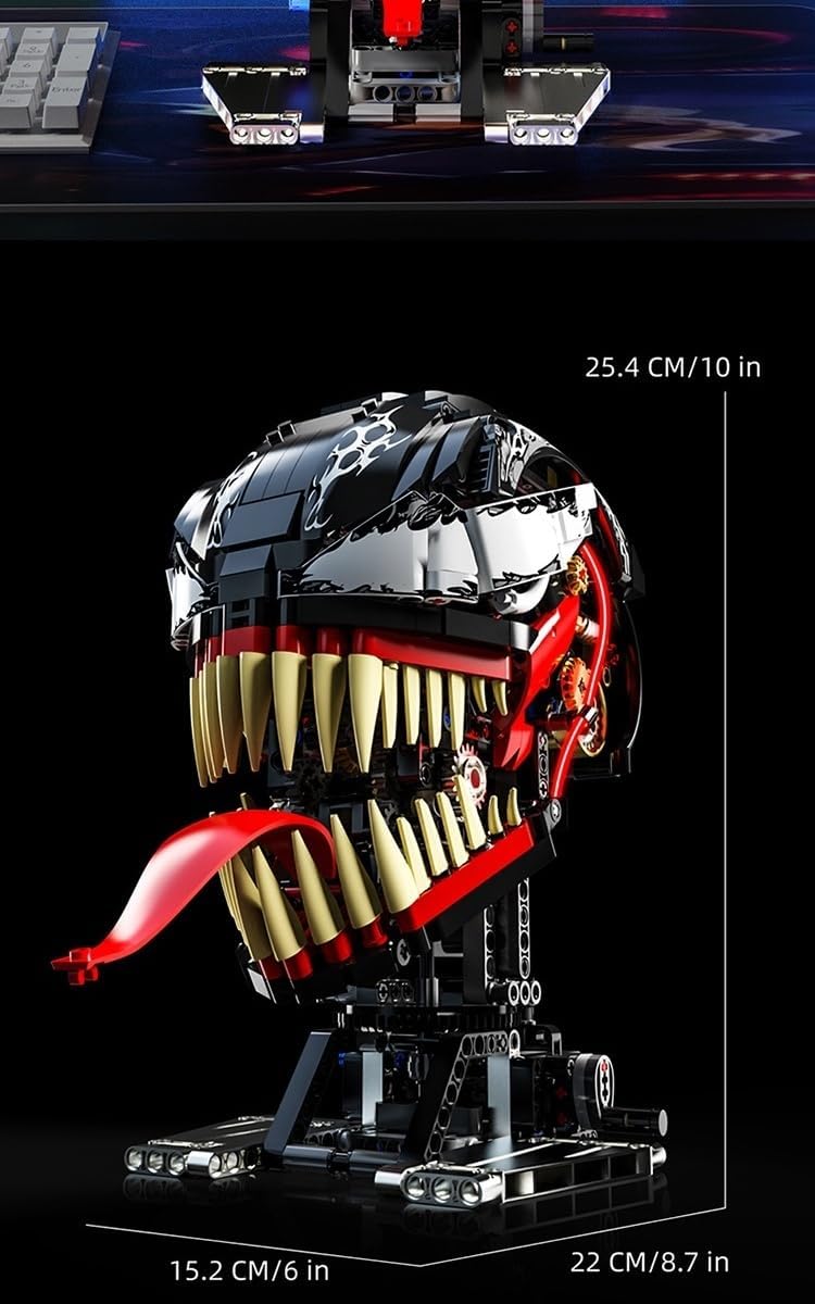 互換ブロック ヒーロー風 ダークモンスター マスクモデル 組み立て積木 ヘルメット造型 ディスプレイ用 大人向け 知育玩具 ギフト対