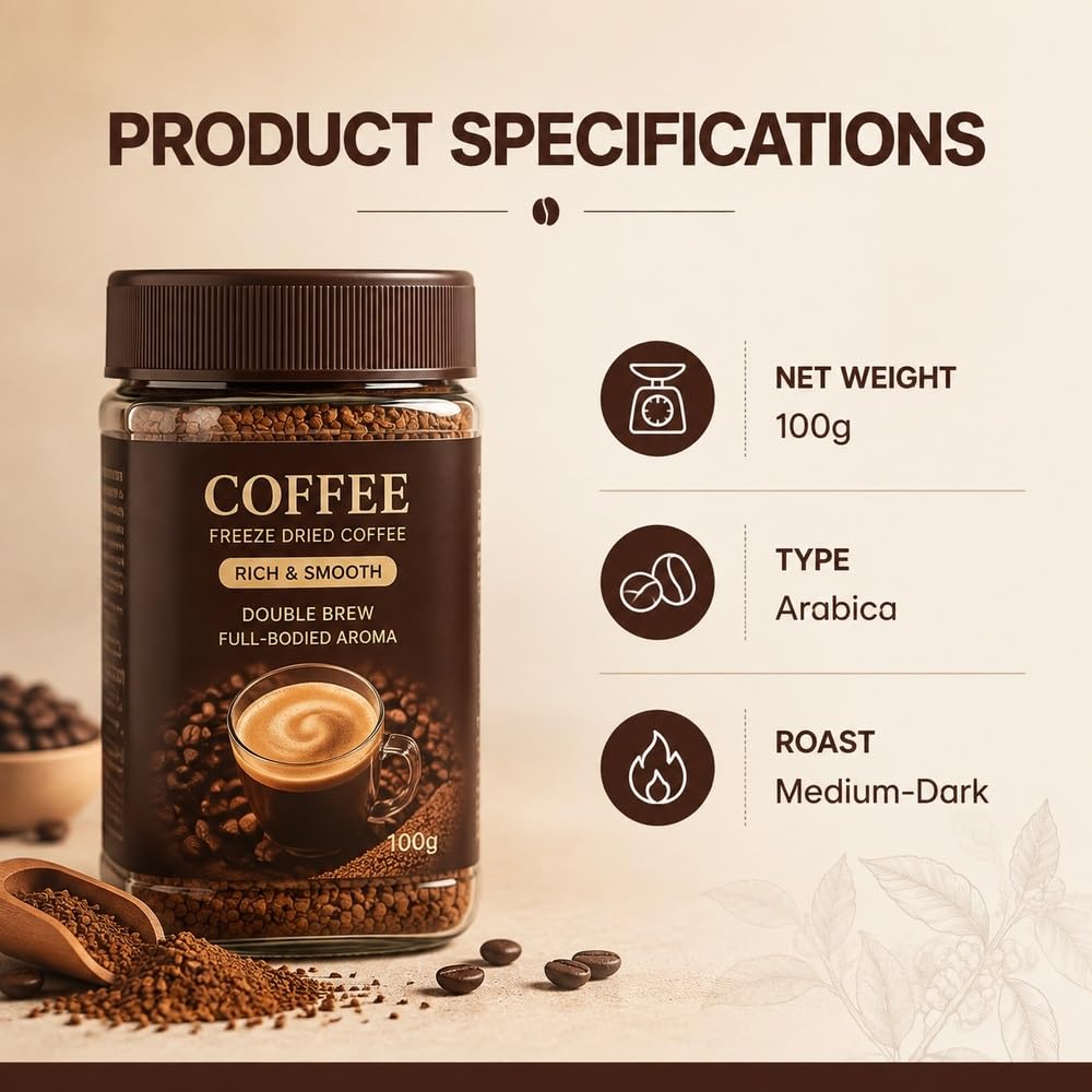 Caffè nero liofilizzato Classic No.8 Cold Brew, granuli grandi 100 g