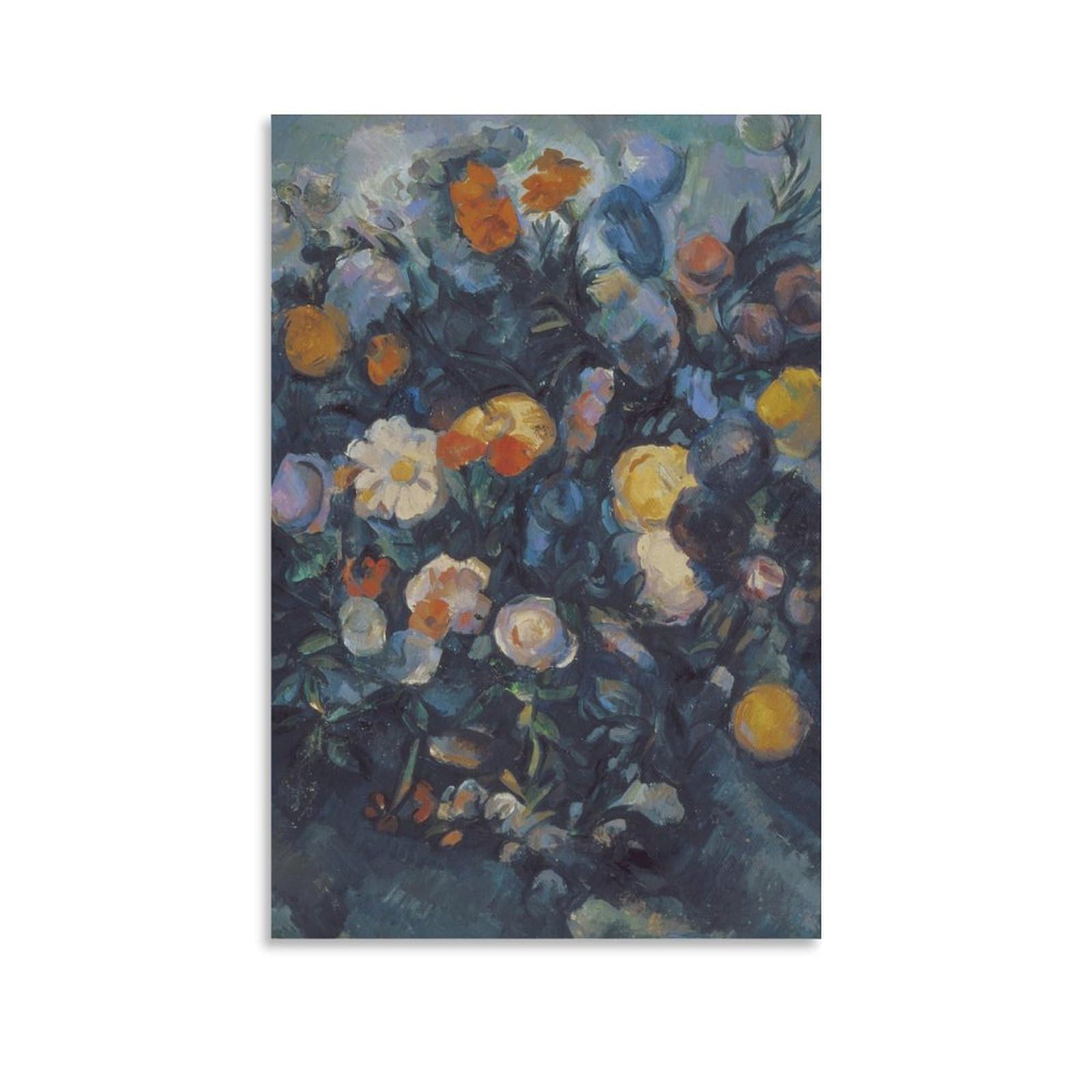 SXDMOUBK Vase of Flowers, 19th by Paul Cézanne Wall Art Prints Poster Painting Canvas Scroll Picture Print Living Room 20x30inch(50x75cm)