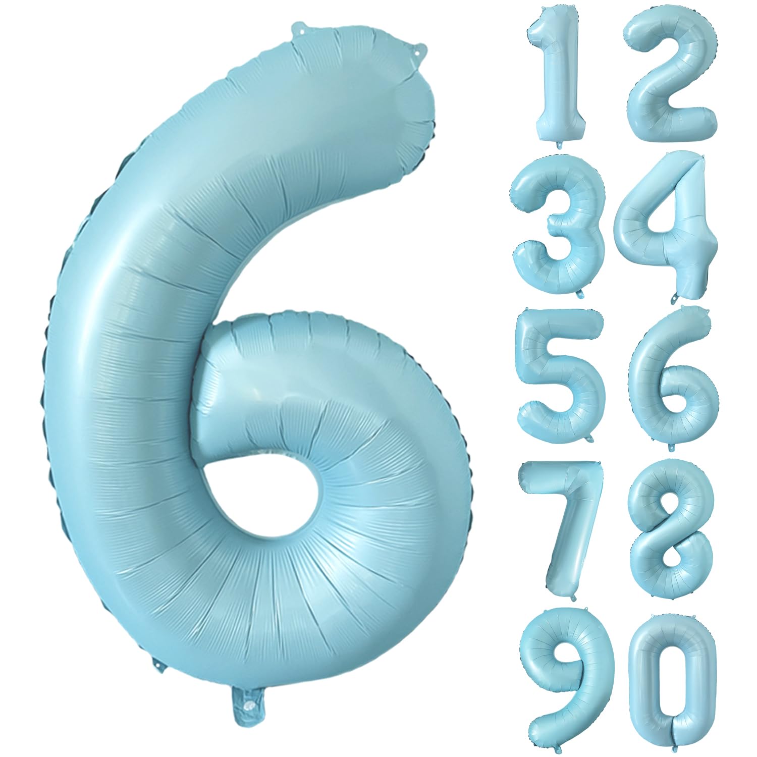 Red 0 balloon 40 Inch Giant Helium Foil Number 0 to 9 Red Balloon Birthday Wedding Party Digital Decorations (Number 0) — view 525