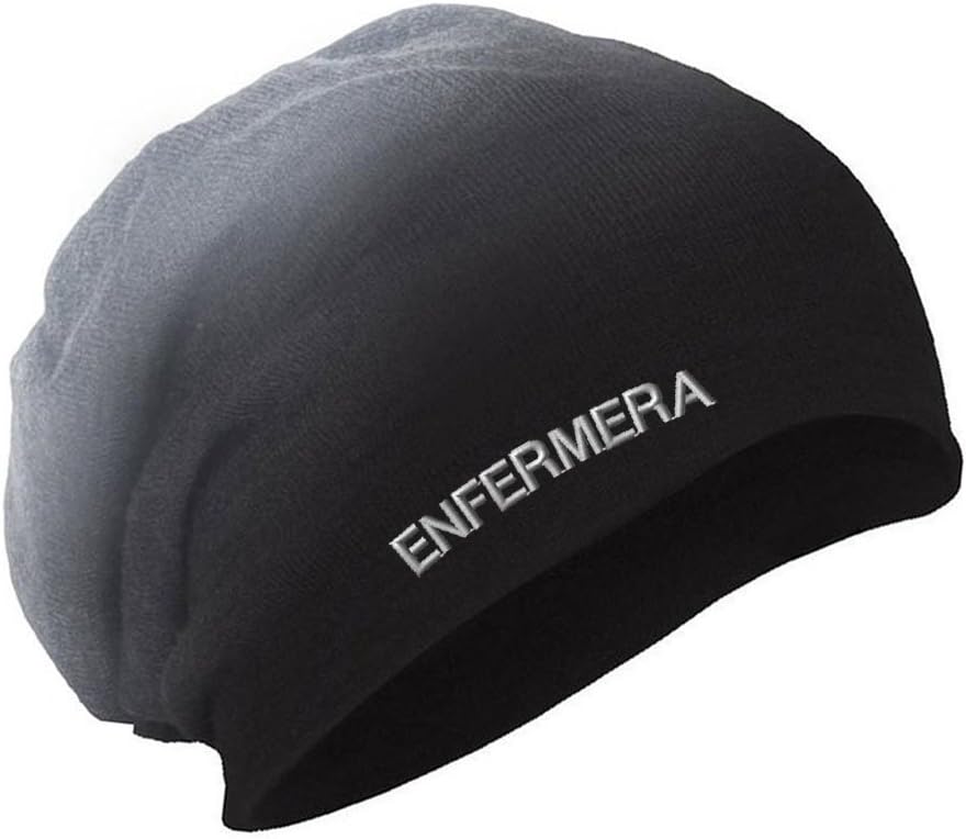 Enfermera Spanish Nurse Female Embroidered Slouch Long