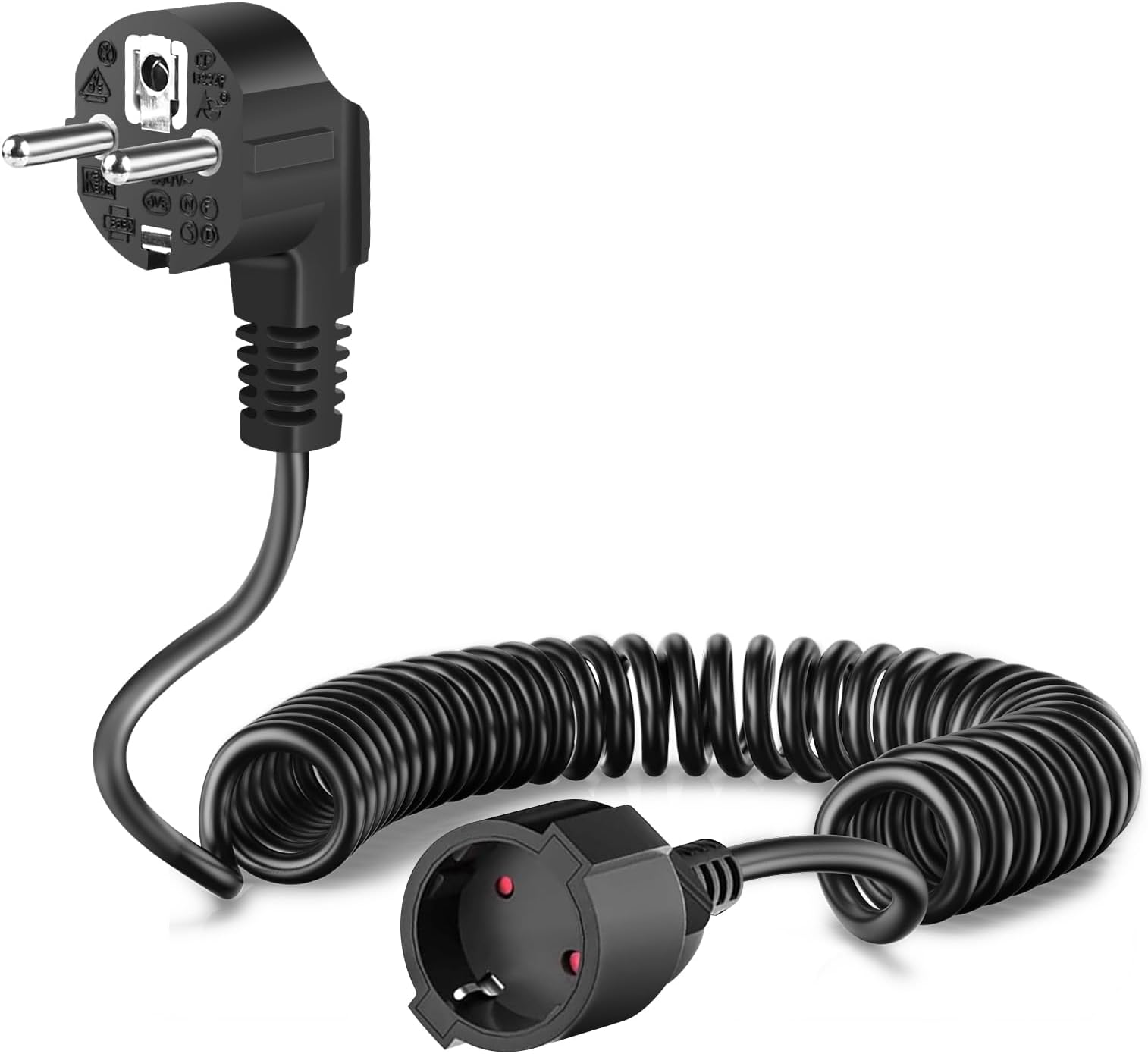 3-adriges Spiralschrumpfkabel 0,75 Mm² – Dehnbar Von 1 M Bis 10 M, 18 AWG, Weißer Federdraht Für Flexible Verbindungen