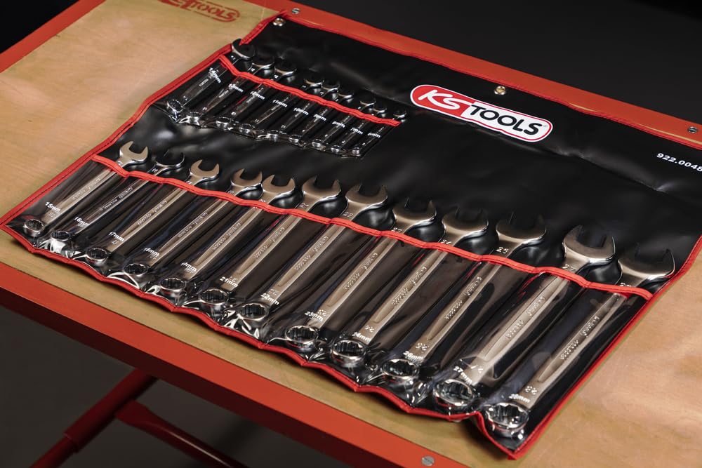 KS Tools 922.0048 - Zestaw 21 kluczy płasko-oczkowych w walizce