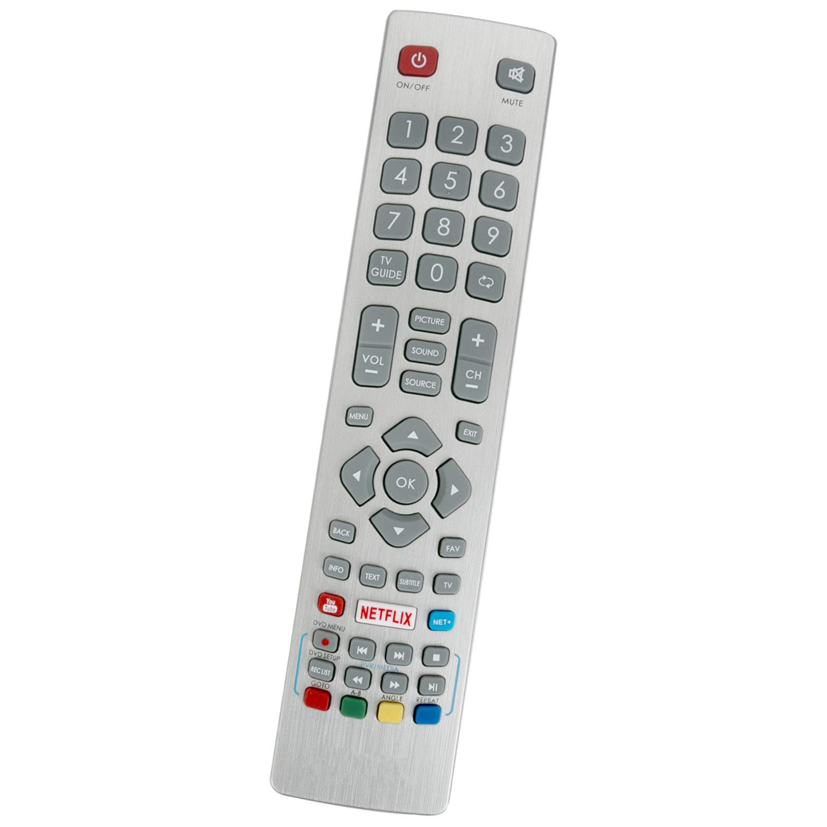 Telecomando Universale Sostitutivo Per TV Sharp Full HD Smart, Modelli 32BC4E, 32BC5E, 32BC2E, 32BC3E E Compatibili