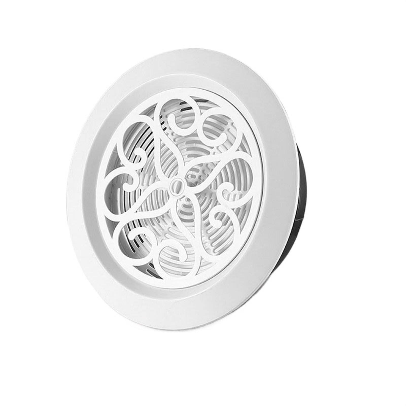 Fdbtyjn Arabesquitic Vent Cover Vent Cover White Round Air Vent Louver Grille Cover Outlet Adjustable Exhaust Vent Ducting Ventilation Grilles 75/100/125Mm Air Vent Cover(,125Mm)
