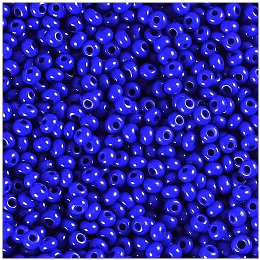 8.82oz Rocailles PRECIOSA Seed Beads 8/0, red