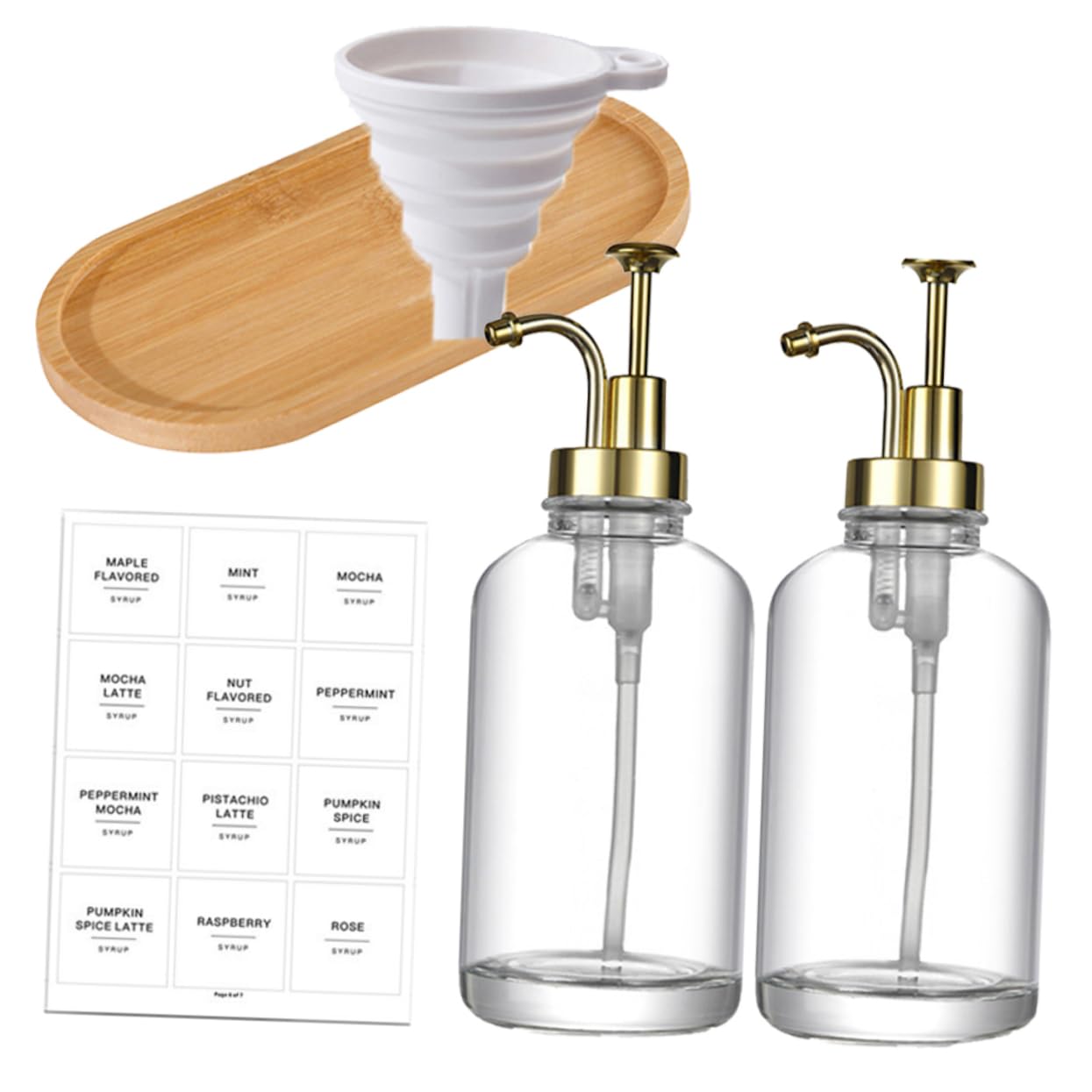 MAGICLULU Botella De Vidrio Tipo Pulsador Dispensador De Jabón De Baño 500ml Transparente Fácil De Usar