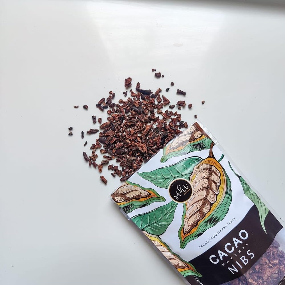Sihi Chocolaterie - Cacao nibs unsweetened organic | Crunchy, freshly roasted | Non alkalized | Best for energy snacking/baking | High in antioxidants | Vegan- 150g (Pack of 1) - Image 3 thumbnail
