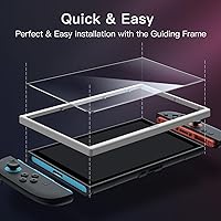 Vista 4 de JETech Protector de pantalla para Nintendo Switch 2 2025, película de vidrio templado 9H con herramienta de fácil instalación, antiarañazos