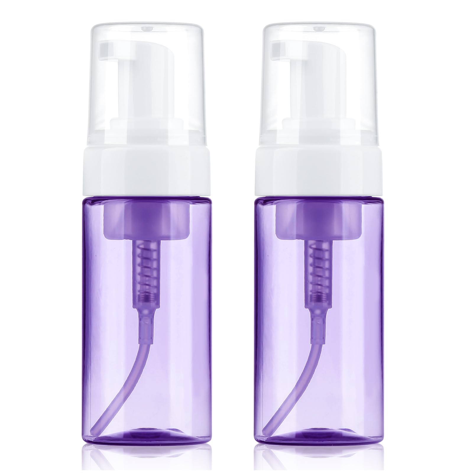Foam Pump Bottle, 4oz Leak Proof Foaming Soap Dispenser Plastic Refillable Foam Bottles for Shampoo, Hand Soap, Body Wash, Face Wash-image-35