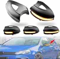 Clignotants LED Séquentiels Yoegerery Pour VW Golf 6 MK6 GTI - Noir Fumé | Dynamique, Plug & Play