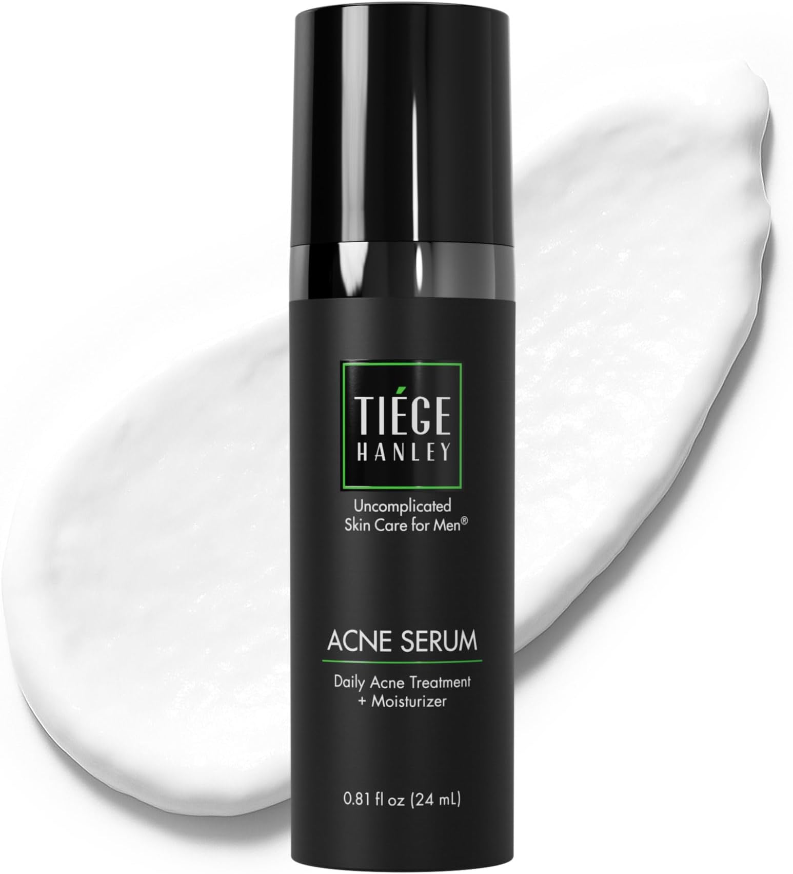 Acne Serum for Men, Facial Serum with Salicylic Acid, Granactive Complex & Tea Tree Oil for Blackheads, Visible Pores & Uneven Tone, Moisturizer for Oily Skin, Men’s Skin Care, 0.8 fl oz