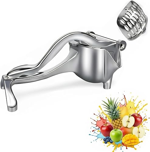 Exprimidor manual para extracción eficiente de jugo, prensa de cítricos de aleación de aluminio para limón, naranja, lima, pomelo y granada, fácil